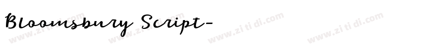 Bloomsbury Script字体转换